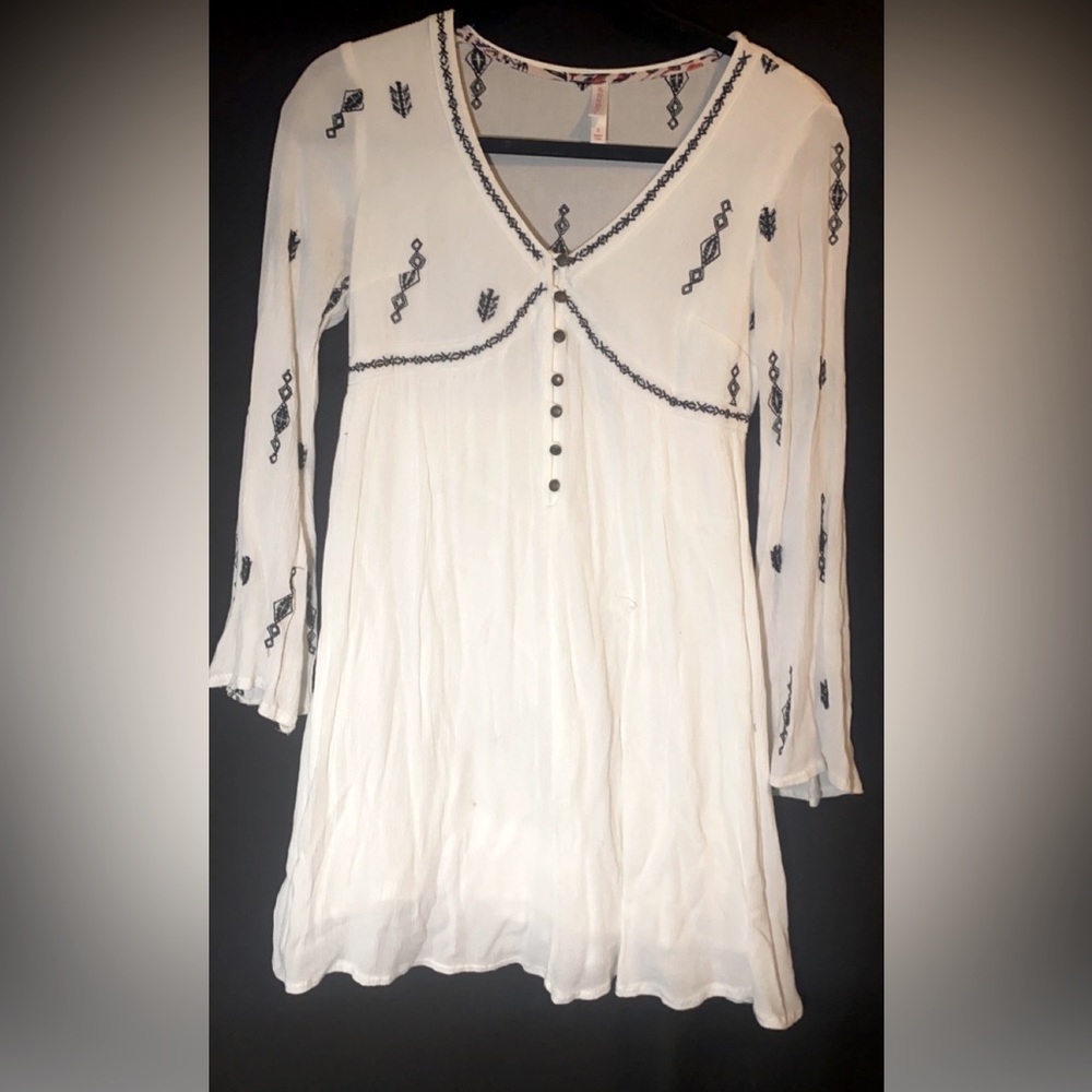 Long Sleeve White Dress